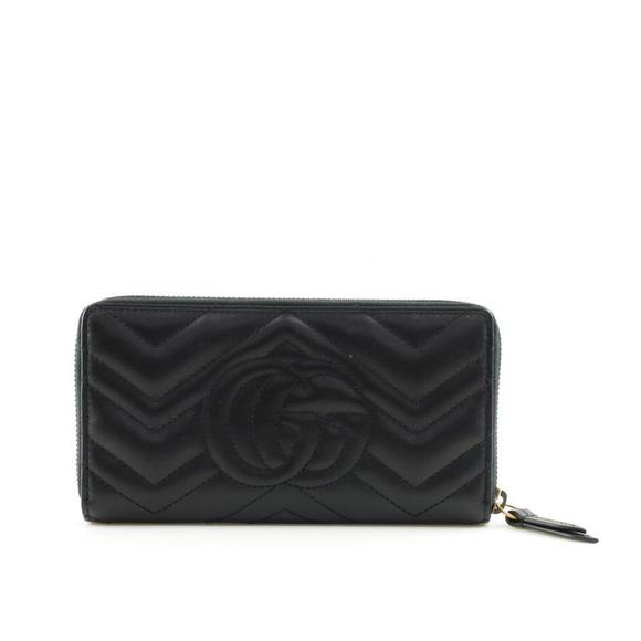 Gucci Zip Wallet Marmont GG Around Tan - Picture 1 of 6